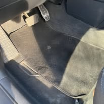 Vehicle floor after interior detailing