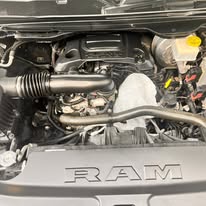 Engine bay after cleaning