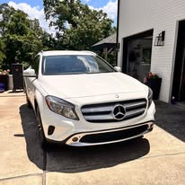 White Mercedes after detailing
